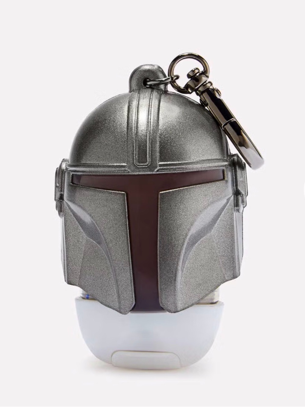 The Mandalorian light up keychain pocketbac sanitizer holder